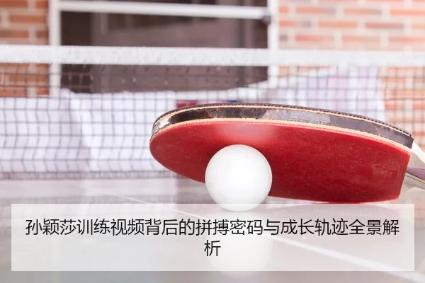 孙颖莎训练视频背后的拼搏密码与成长轨迹全景解析